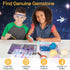 24 QLKUNLA Gemstones Dig Kit, Excavate Real Gems in Solar System STEM Educational Space Toys for Boys & Girls