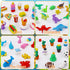 120Pcs Animal Erasers for Kids Desk, Bulk Pencil Erasers Dinosaur 3D Mini Erasers for Classroom Reward Party Favors