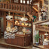 1:32 TuKIIE DIY Miniature Dollhouse Kit with Furniture, Scale Opened & Closed Mini Cube Wooden Doll House Book Nook
