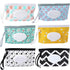 FEBSNOW 6 Pack Baby Wipes Dispenser - Portable Refillable Holder, Reusable Wipes Case for Baby Travel