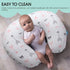 2-Pack BROLEX Baby Nursing Pillow Covers: Soft Slipcovers for Breastfeeding Pillows - Comfortable Fabric, Fits Standard
