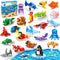 DULEFUN 25pcs Building Blocks Bricks Party Favors Toys for Kids Marine Animals Block