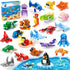 DULEFUN 25pcs Building Blocks Bricks Party Favors Toys for Kids Marine Animals Block