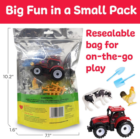 Creativity for Kids Sensory Pack: Farm - Sensory Toys for Toddlers 3-4+, Pretend Play Farm Animals Toys for Kids