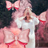 Hicarer 6 Pcs Pink Bow Balloon, 35 Inch and 15 Inch Polka Dot Foil Balloons for Birthday Wedding Theme Party