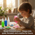 Bonding(12Solid+6Glow+4Sparkling+2Pearlescent) Magic Water Elf Refill Kit for Kids,DIY Glow Magic Elves Refills,Safe