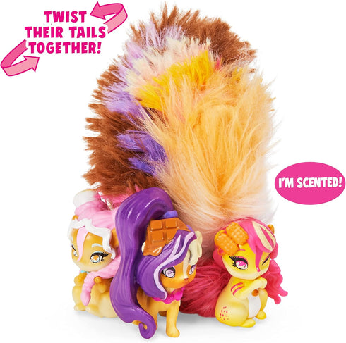 Whiffies, S’mores 3-Pack, Collectible Animals with Scented Plush Tails, Kids Toys for Girls Ages 5 and up