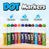 Darice Washable Dot Markers for Toddlers, 12 Colors (40ml 1.35oz) Non-Toxic Paint Marker Dot Art Set