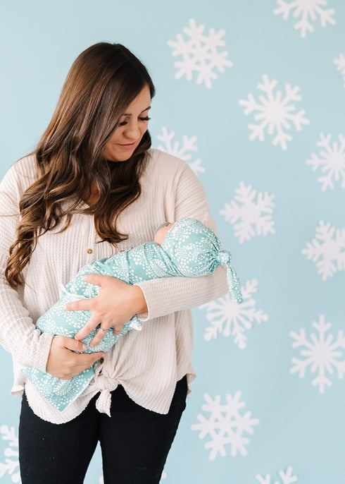 Jane Design Large Premium Knit Baby Swaddle Blanket by Copper Pearl