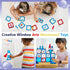 58 Set 3-12 Magnetic Tiles - Pcs Space Magnets Building Blocks - Sensory Travel Toys for Toddler - STEM Construction