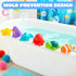 6 JOYIN Pcs Sea Animal Bath Toys, Sealed & No-Hole & Mold Free Bathtub Toys for Kids, Non-Toxic & Soft Water Vehicles