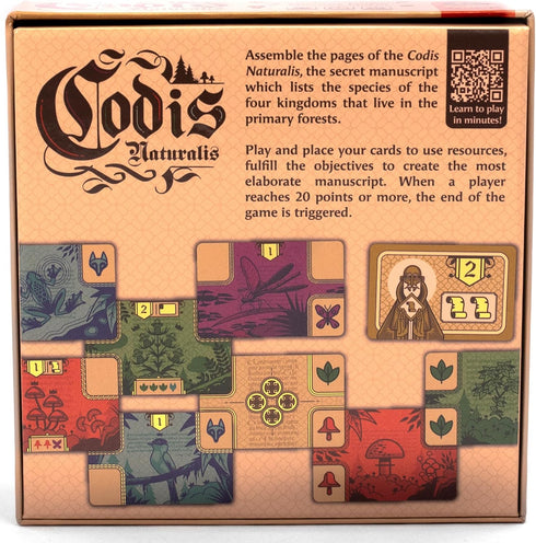8+, 1-4 20-30 Codis Naturalis Card Game - Nature Themed Card Layering Strategy Game for Kids & Adults, Ages Players