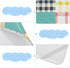 SyXIOP 28" 52" Colored Checkerboard Cooling Baby Crib Mattress Cover x Washable Bed pad for Baby&Toddler