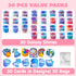 30 JOYIN PCS Valentine Day Gift Cards with Galaxy Slime Stress Relief Fidget Toy for Kids Party Favor, Classroom