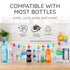 100% 3 Pack Kiddikap Original Water Bottle Topper for Toddlers Silicone Sippy Top Spout with Protective Cap makes the