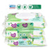 Parent's Choice 240 Count Pack 3 80-Count Packages) 1 Pack Refreshing Cucumber Scent Baby Wet Wipes Infused