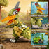2-in-1 626 6-12 MENTOJOY Pterosaur & Crocodile Building Blocks Model- Pcs Jurassic STEM Toy | Kids Ages