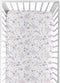 Sweet Jojo Designs Fitted Baby Jersey Crib Sheets (Purple/Grey Boho Floral) for