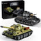 MISTBUY WW2 Army Tank Building Sets with Lights, Panzer IV & T-34 Military