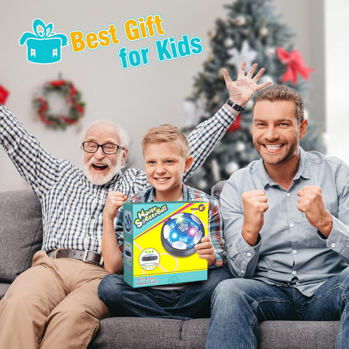 Rechargeable Hover Soccer Ball for Kids - Indoor Light-Up Air Power Floating Soccer Ball, Boy Birthday Gifts Age 4-12