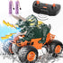 Bennol Remote Control Dinosaur Car Toys for Kids 3-5 4-7, 2.4GHz Dino Car with Light, Sound & Spray