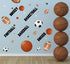 Sports Wall Decor for Boys Room - Mural Stickers, Children's Wall Decals for Soccer, Baseball, Basketball Art