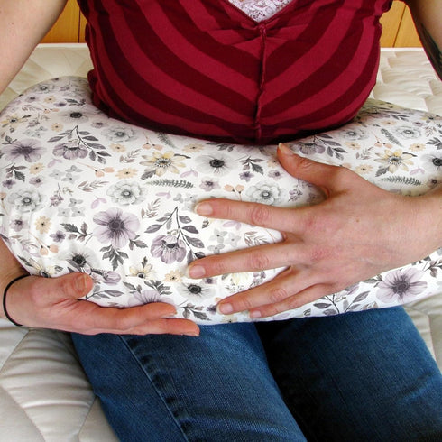Summer Watercolor Antique Floral Baby Nursing Pillow Covers for Boy Girl Spring Garden Flowers Nursing Pillow