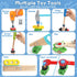 Set 3 44 Set 3 4 5 Kids Tool with Drill, Educational Montessori Toys for Year Old Boys Pcs STEM Kids Toys Wooden