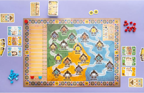 Capstone Games Catherine: Cities of The Tsarina - Board Game for Ages 14+, 2-4 Players, 60 Min Playtime