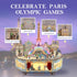 Tonecheer Wooden Music Box Puzzle for Adults, DIY Rotating Music Box Kit, Romantic Paris