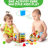 8-in-1 1 2 12-18 1st Batlofty Wooden Activity Cube, Montessori Toys for Year Old Girl Boy Toddler| Sensory Educational