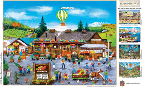 Masterpieces 750 Piece Jigsaw Puzzle for Adults and Family - Sunny Farms - 18"x24"