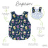 BapronBaby PBJ Pals Bapron - No Neck Tie Safer Bib for Baby & Toddler, Soft Waterproof, Machine Washable, Sz 6m-3T