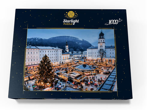 1000 MyPuzzle Salzburg, Austria: Christmas Market in The Old Town of Salzburg - Premium Piece Jigsaw Puzzle for Adults