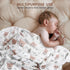 Newborn,2 Pack 41 41 inches Rayon from Bamboo Swaddle Blankets for Breathable Soft Receiving Blanket,Large x Swaddle