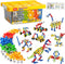 Afomida 215 PCS Creative Building Blocks Playset Toy - Featuring Storage, Includes Dinosaur,