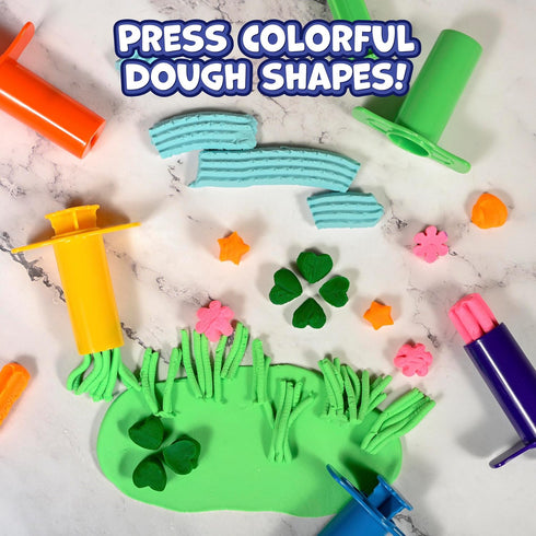 2 Set 6 2+ 6 Ready Learn Dough Extruders | of | for Ages | Press Dough into Different Shapes | Playdough Accessories