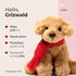 Bearington Grizwald The Golden Retriever Plush, 7.5" Stuffed Animal, Ideal Christmas Gift for Toddlers, Kids & Teens