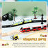 2 Liliful Pcs Wooden Train Track Accessories Expansion Wood Train Track Pieces Compatible with Most Toy Railroads