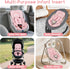 Summer Infant Car Seat Insert for Newborn Girls Boys, Mesh Baby Carseat Head Inserts with Strap Pads, Soft Reversible