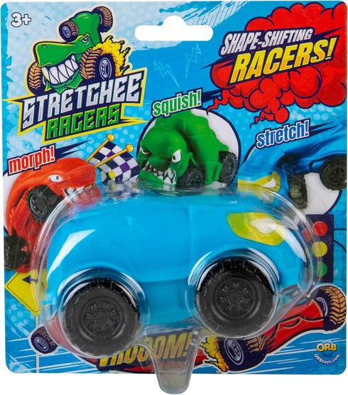 ORB Funkee Stretchee Racers Assorted Expressions 3 Pack, Sensory/Fidget Collectible Toys for Kids and Adults
