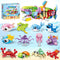 HIGH GODO 12 Pack Party Favors Building Set, 12 in 1 Shark