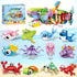 HIGH GODO 12 Pack Party Favors Building Set, 12 in 1 Shark
