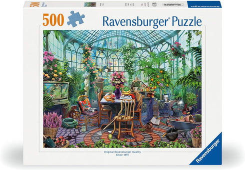 Ravensburger Greenhouse Mornings 500 Piece Jigsaw Puzzle for Adults - 12000207 - Handcrafted Tooling, Made in Germany, Every Piece Fits Together Perfectly