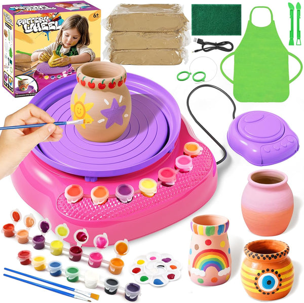 Pottery Wheel for Kids, Arts and Crafts for Kids Ages 8-12, Crafts