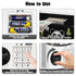 JUNEU 3 4 5 6 7 8 Piggy Bank for Kids, Year Old Boys Toys, Electronic Money Saving Box for Kids, Mini ATM Coin Bank