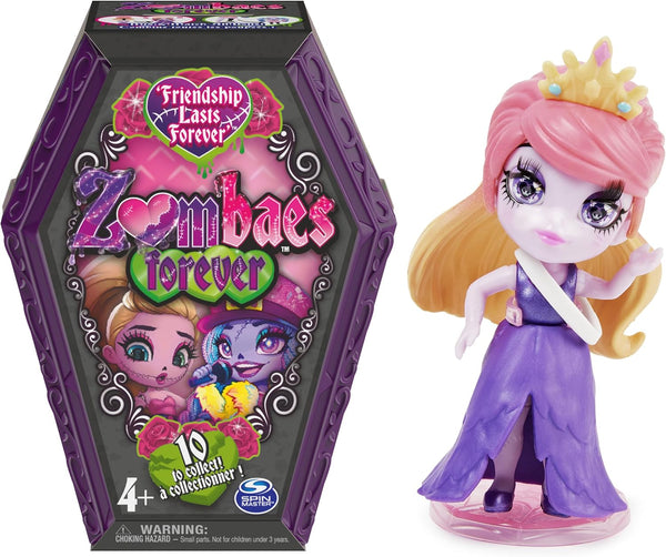 Surprise Collectible Zombie Figure, Doll Accessories & Coffin, 3.5-inch, Kids Toys for Girls