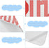 SyXIOP 28" 52" Red Striped Lips Cooling Baby Waterproof Crib Mattress Protector x Reusable Mattress Pads