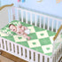 SyXIOP 28" 52" Greem Beige Poker Cooling Baby Waterproof Crib Mattress Cover x Ultra Soft Pee Pads for Kids, Adult
