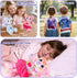 DRAWMYTOY 20 Backpack Set 3-6 Stuffed Animal Coloring Plush Toy Bear with Washable Markers Laser Holographic Road Trip